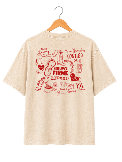 Playera Mineral Wash GRUPO FIRME