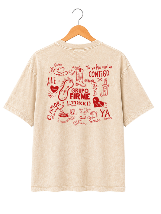 Playera Mineral Wash GRUPO FIRME