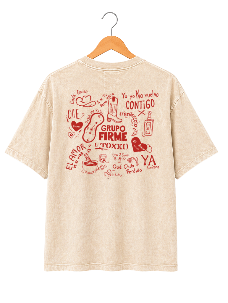 Playera Mineral Wash GRUPO FIRME