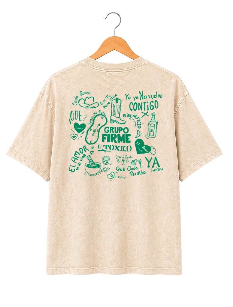 Playera Mineral Wash GRUPO FIRME