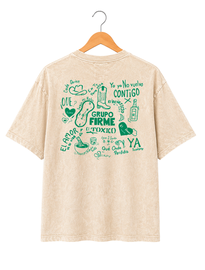 Playera Mineral Wash GRUPO FIRME
