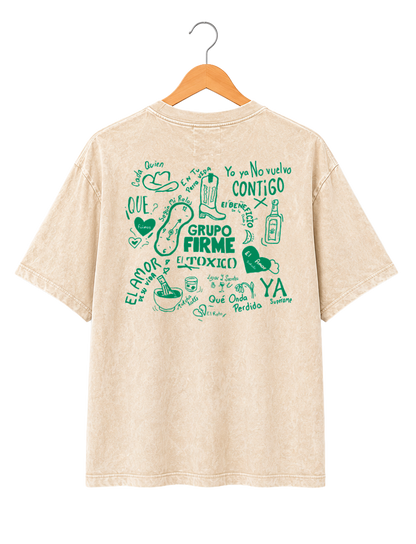 Playera Mineral Wash GRUPO FIRME