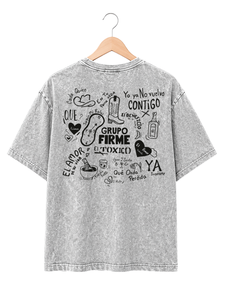 Playera Mineral Wash GRUPO FIRME