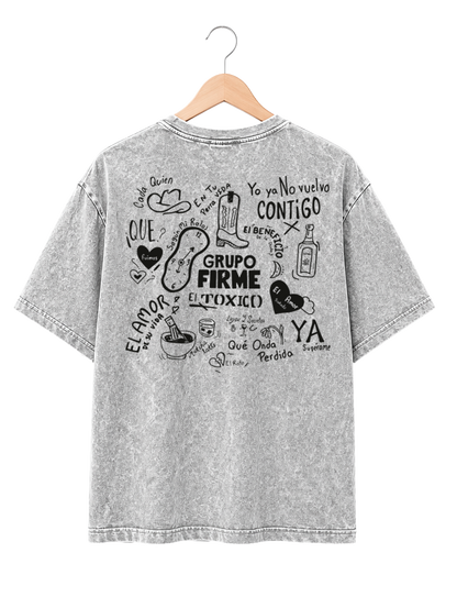 Playera Mineral Wash GRUPO FIRME