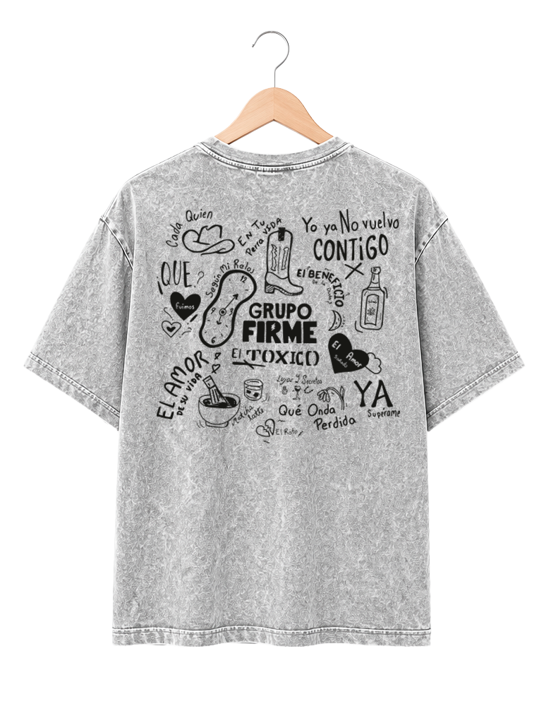 Playera Mineral Wash GRUPO FIRME