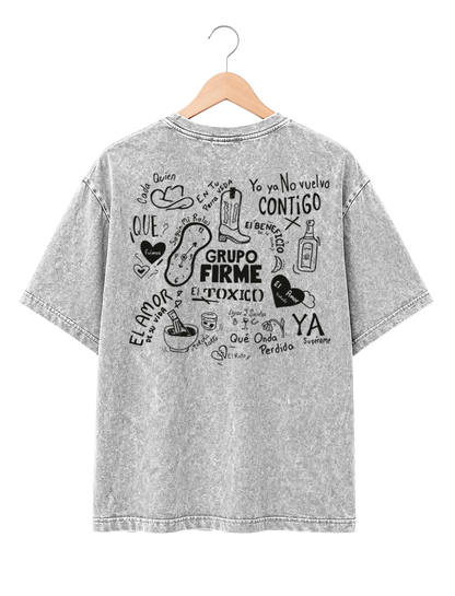 Playera Mineral Wash GRUPO FIRME