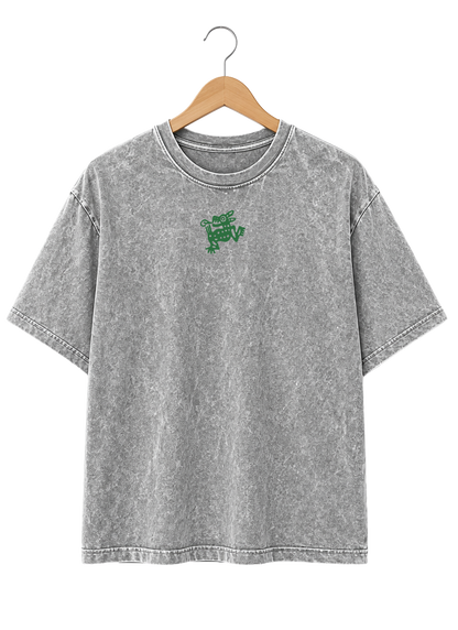 Playera Unisex Mineral Wash Diseño "Collage"