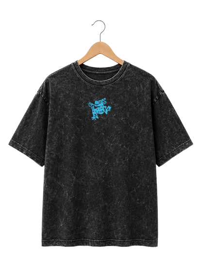 Playera Unisex Mineral Wash Diseño "Afuera"
